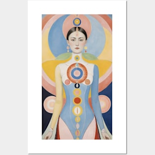 Hilma's Chromatic Woman: Abstract Celebration of Femininity Posters and Art